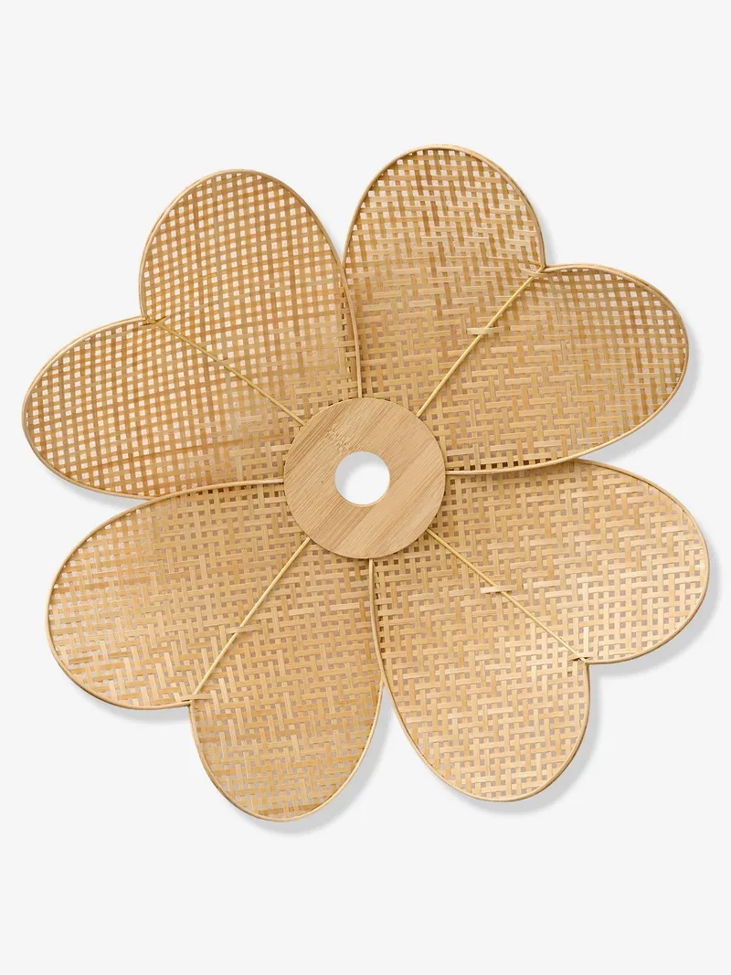 Vertbaudet Lampenschirm Blume Bambus Kinderzimmer, Beige, – Produktbild 4 von 4