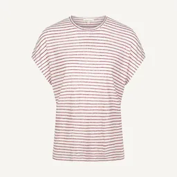 NORDLICHT NORDLICHT Blau gestreiftes T-Shirt aus 100% Leinen ISA – Produktbild 1 von 1