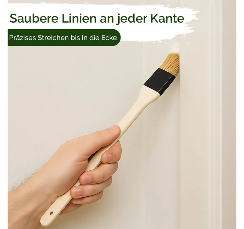 Veluxis Renovierungsset Veluxis®Pinsel-Set 10-teilig–Malerpinsel aus FSC-Holz mit Kunstborsten, Profi Malerzubehör für präzises & sauberes Streichen – Produktbild 2 von 5
