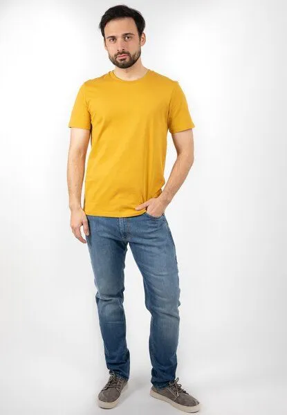 TORLAND TORLAND Premium Herren T-Shirt CREATOR, Gelb (ochre), – Produktbild 3 von 4