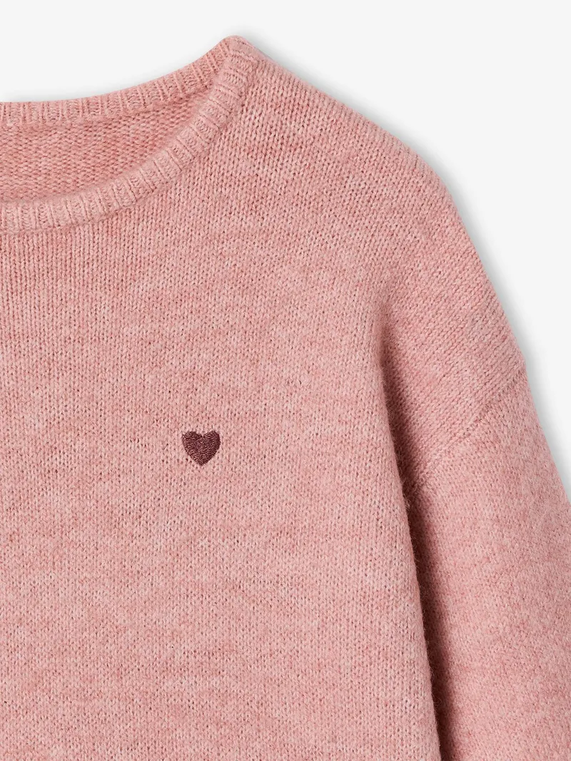 Vertbaudet 2-in-1-Kleid mit Strickoberteil Mädchen, Rosa, – Produktbild 2 von 3