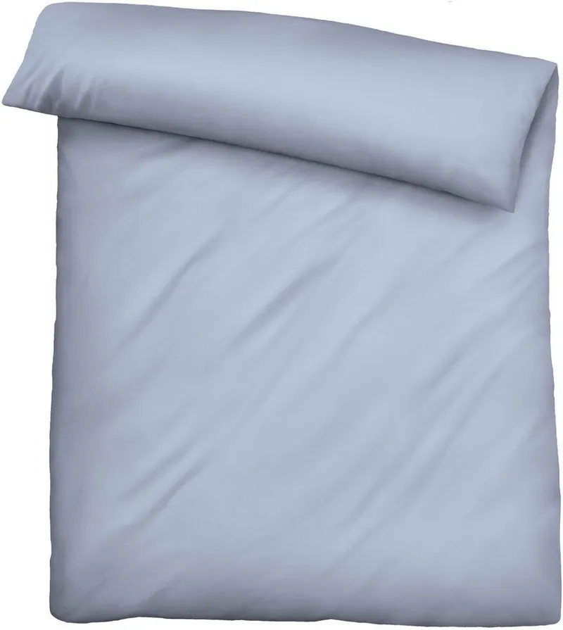 Biberna Biberna Bettwäsche 0470500, hochwertige TENCEL Qualität, Lyocell, 2 teilig, natürlicher Rohstoff, schnelltrocknend, angenehm weich, atmungsaktiv, Blau, – Produktbild 5 von 5