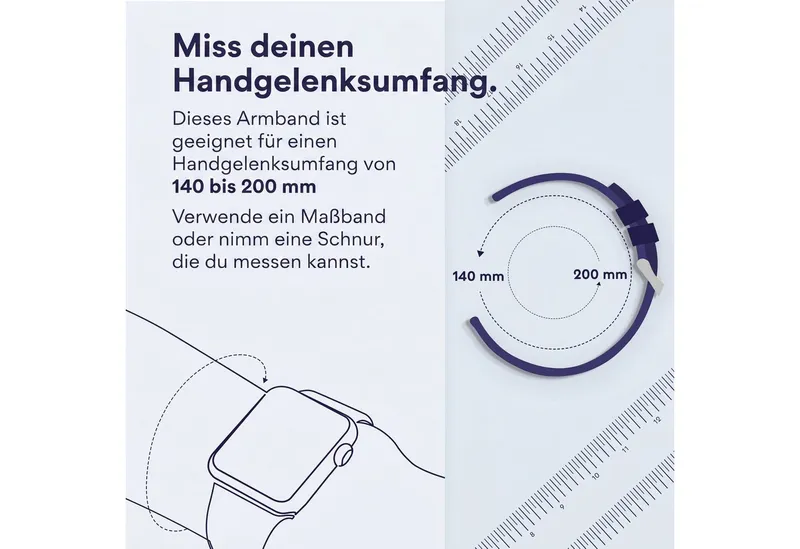 imoshion imoshion Silikonband für das Samsung Galaxy Fit 3, Schwarz, – Produktbild 3 von 6