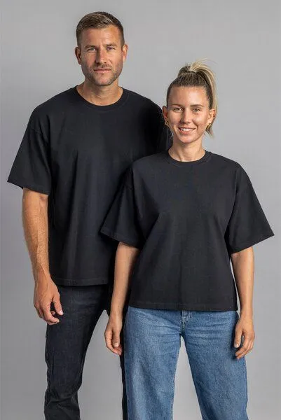 DIRTS dirts Heavy Cotton T-Shirt BOXY, Black, – Produktbild 1 von 4