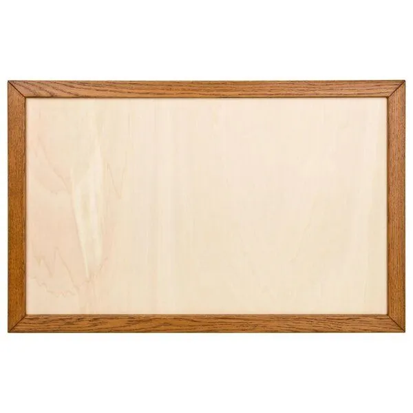 Kork-Deko Kork-Deko Rahmen 90x60 cm für Pinnwand aus Kork – Eiche hell – DIY Holzrahmen leer – Produktbild 1 von 3