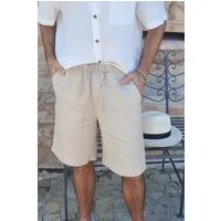 Amber Linen Amber Linen Herren vegan Shorts Miami Pale Sand – Produktbild 1 von 1