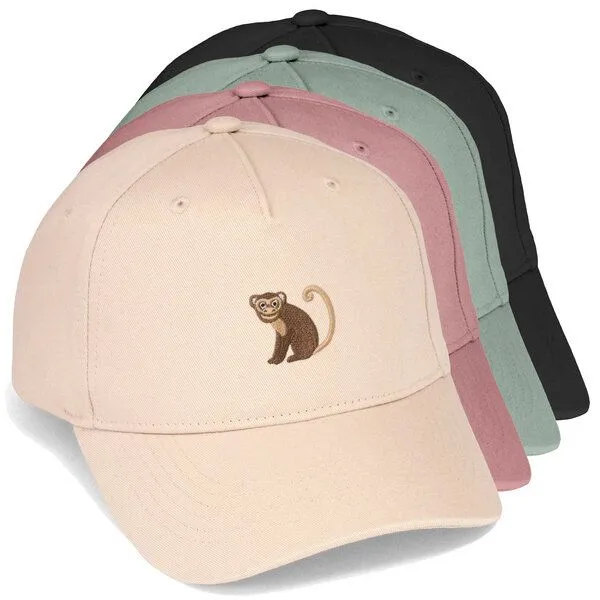 LIGARTI Bestickte Cap – Albert der Affe – LIGARTI Tiermanufaktur, Schwarz, – Produktbild 2 von 4