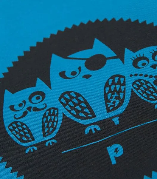 päfjes päfjes Die Eulen 3er Gang - Kinder Bio Sweater - Organic Cotton - Blau – Produktbild 2 von 4