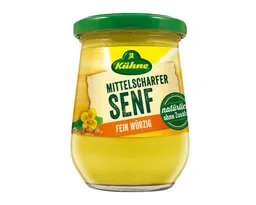 Kühne Kühne Saucen, Kühne Senf extra cremig mittelscharf fein würzig im Glas 250ml – Produktbild 1 von 1