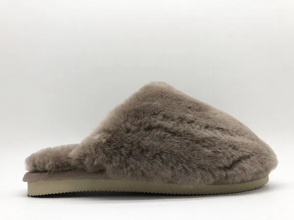 thies Pantoffel aus Schaffell "thies Fluffy", Elephant grey (grau), – Produktbild 3 von 4