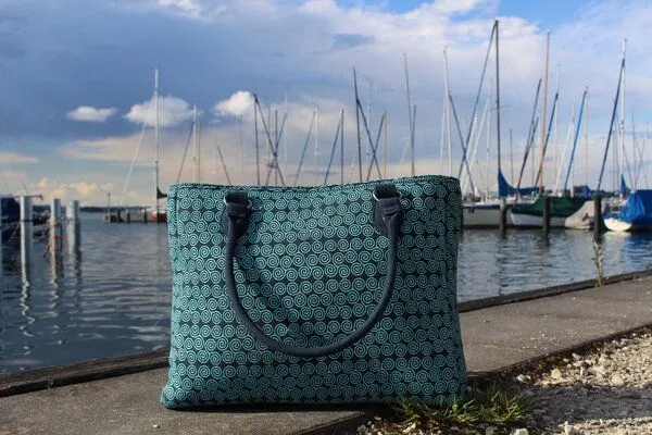 Schönes aus Indochina Schönes aus Indochina Eleganter Shopper marine – Produktbild 2 von 8