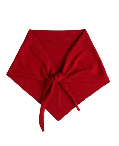 Kopyto Kopyto BIRUANG XL Große Bandana / Halstuch 100% Merinowolle RWS-zertifiziert, ökologisch, unifarben, Rot, – Produktbild 1 von 4