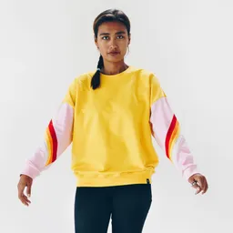 The Driftwood Tales The Driftwood Tales Damen vegan Sweatshirt Loose Yellow Rainbow – Produktbild 1 von 1