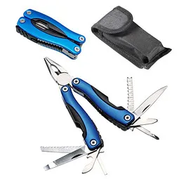 elasto elasto Multifunktions-Taschenmesser "Legend" - 8in1 Werkzeug aus Edelstahl, Schwarz/blau, – Produktbild 5 von 5