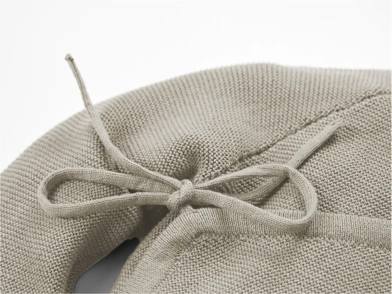 HANS NATUR Baby und Kinder Jacke zum Wickeln Strick-Qualität Bio-Baumwolle beige Gr. 98/104, Natur, braun, – Produktbild 2 von 2