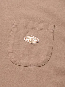 Nudie Jeans Nudie Jeans T-Shirt Leffe Pocket - Brown Melange – Produktbild 1 von 1