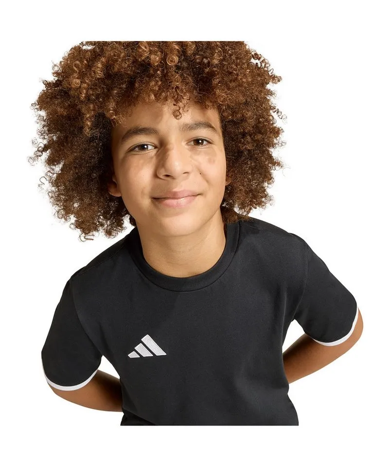 adidas Performance adidas Performance T-Shirt adidas Performance Entrada 26 T-Shirt Kids Baumwolle, Schwarz, – Produktbild 4 von 5
