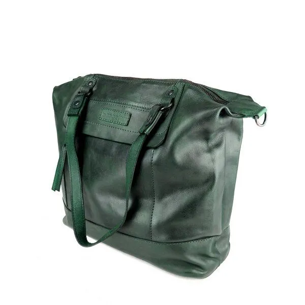 manbefair manbefair Shopper May Leder grün – Produktbild 1 von 4