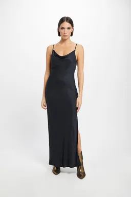 Neu Nomads Neu Nomads Damen vegan Kleid Cowl Neck Gown Schwarz – Produktbild 1 von 1