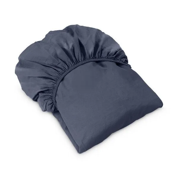 ekomia ekomia Spannbettlaken Aisling, Navy (blau), – Produktbild 4 von 4