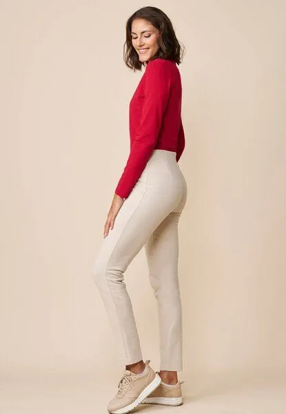 LANA Organic LANA Organic Hose, Modell Nola, White sand, – Produktbild 3 von 4