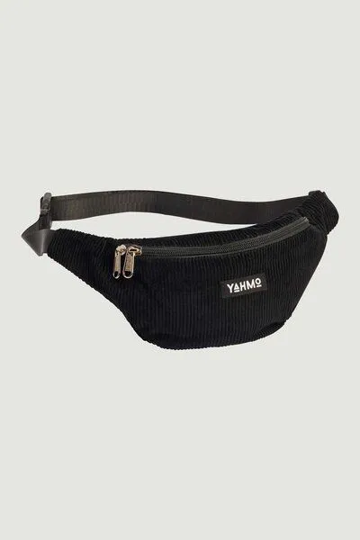 Yahmo Yahmo Fritzi Cord Bauchtasche, Schwarz, – Produktbild 1 von 4