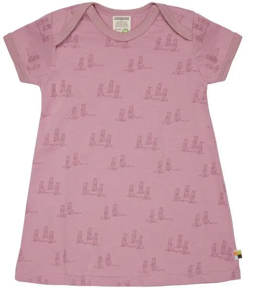 loud + proud loud + proud Babys & Kinder Kleid Druck, GOTS-zertifiziert, Aster(rosa), – Produktbild 1 von 1