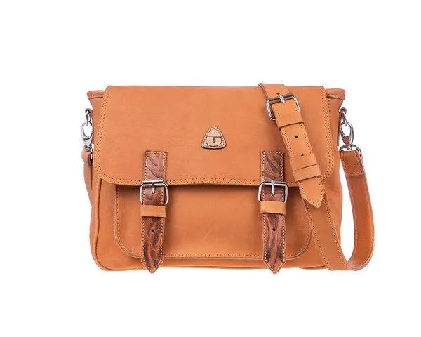 Ritagli di G Ritagli di G Damen Messenger-bag NOA Leder - 100% Made in Italy, Helles leder, – Produktbild 1 von 4