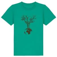 Life Tree Life-Tree Shirt aus Biobaumwolle Fairwear für Kids "Weltenbaum" in verschiedenen Farben, Grün, – Produktbild 1 von 1