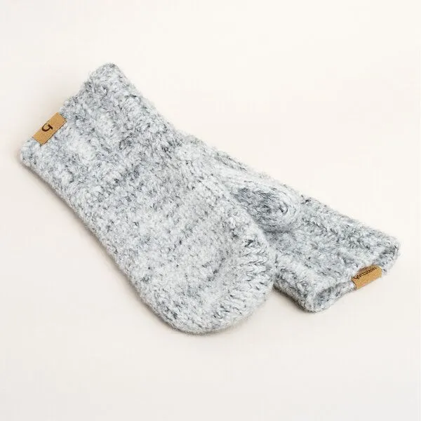 Gottstein Gottstein Handschuh Alpine Wool aus 100% Schurwolle - handgemacht in Tirol - Natürlich & nachhaltig produziert, Grau-meliert, – Produktbild 3 von 4
