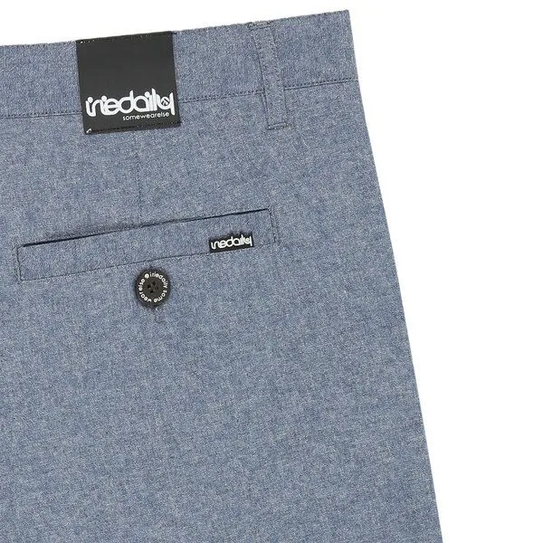 Iriedaily Iriedaily Golfer Chambray Short, Blue mel. (blau), – Produktbild 2 von 3