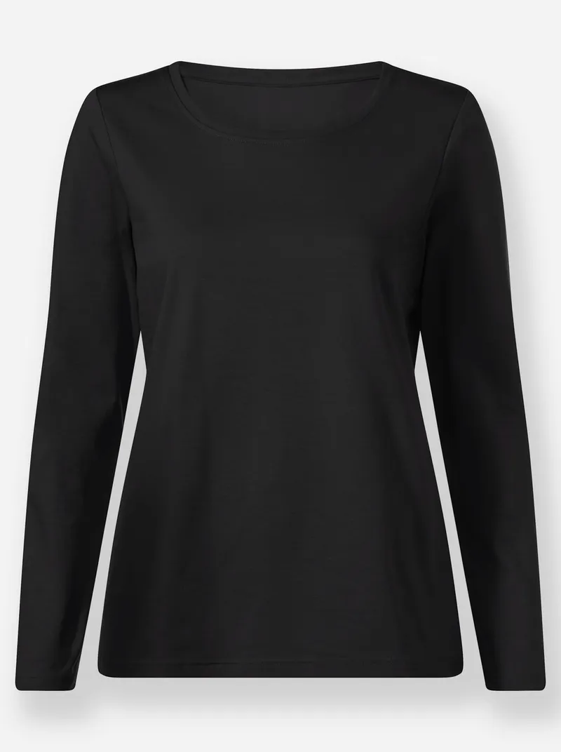 Witt Rundhalsshirt schwarz, Schwarz, – Produktbild 1 von 2