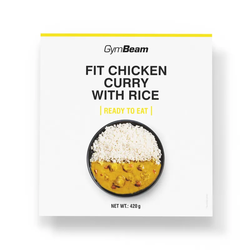 GymBeam Food GymBeam FIT Hähnchen-Curry mit Reis (Fertiggericht) 420 g – Produktbild 1 von 1