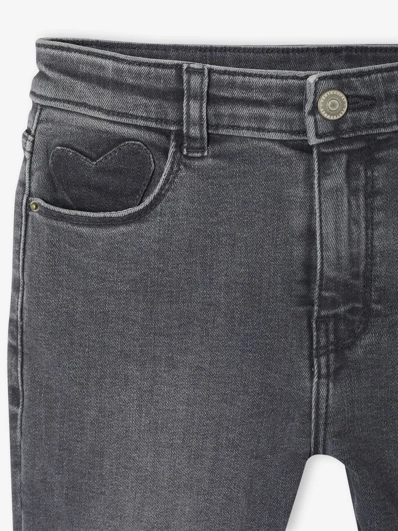 Vertbaudet Mädchen Slim-Jeans, Grau, – Produktbild 3 von 3