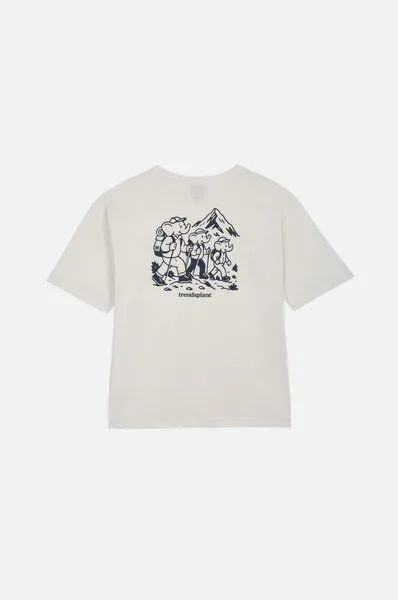 Trendsplant Trendsplant Hikers Oversized Heavy T-Shirt Marshmallow, Blau, – Produktbild 4 von 4