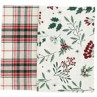 El Puente El Puente Geschirrtücher "Advent" 2er-Set | Fair Trade & Handmade aus Indien – Produktbild 1 von 1