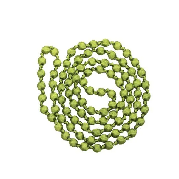 Schönes aus Indochina Schönes aus Indochina Seidenkette mit Knoten, Grün, – Produktbild 1 von 4
