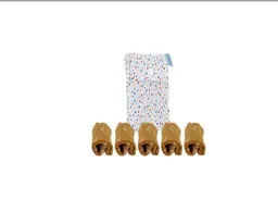 NoWaste Wrapping NoWaste Wrapping Stofftaschentücher aus Stoff 5er SET inkl. Tasche – Produktbild 1 von 1