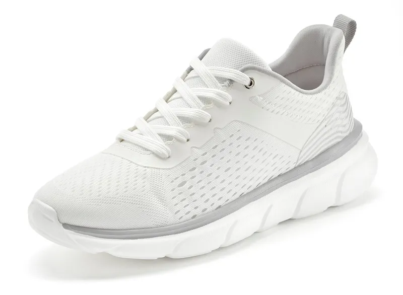 John Devin John Devin Schnürschuh, Halbschuh, Freizeitschuh, Schnürhalbschuh, Turnschuh Sneaker im sportiven Look mit ultraleichter, flexibler Sohle Unisex VEGAN, Weiß, – Produktbild 1 von 5