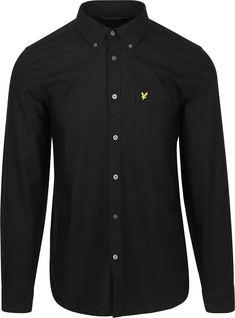 Lyle and Scott Lyle & Scott Shirt Plain Oxford Schwarz - Größe L, Schwarz, – Produktbild 1 von 5