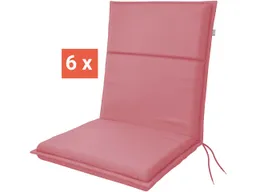 Doppler doppler Auflage "LIFE" für Niederlehner, 6er-Pack, 100x48x4 cm, Polyester, himbeer – Produktbild 1 von 1