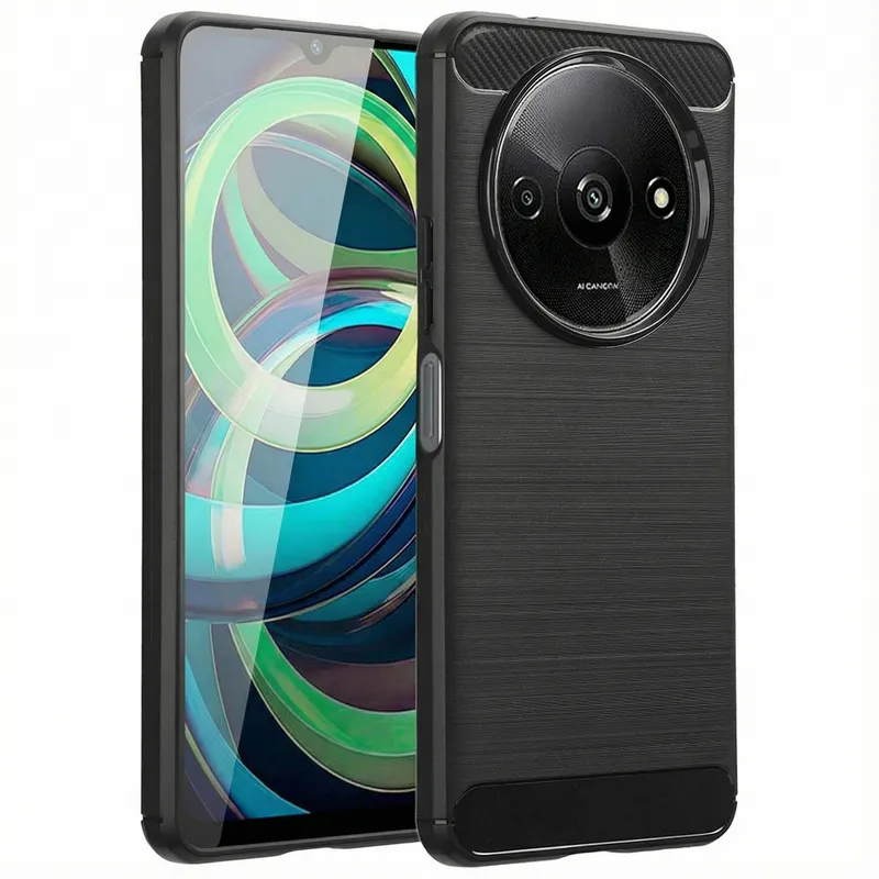 imoshion imoshion Brushed Back Cover für das Xiaomi Redmi A3, Schwarz, – Produktbild 1 von 1