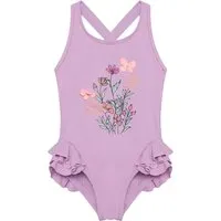 color kids Badeanzug mit Applikation Lavender Mist Gr.128, Rosa, – Produktbild 1 von 1