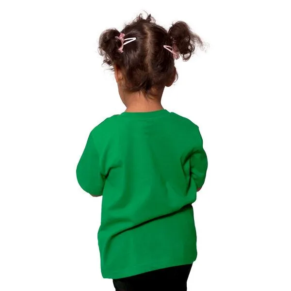 HANDGEDRUCKT HANDGEDRUCKT "Bagger" Unisex Kinder T-Shirt, Kelly green, – Produktbild 2 von 3