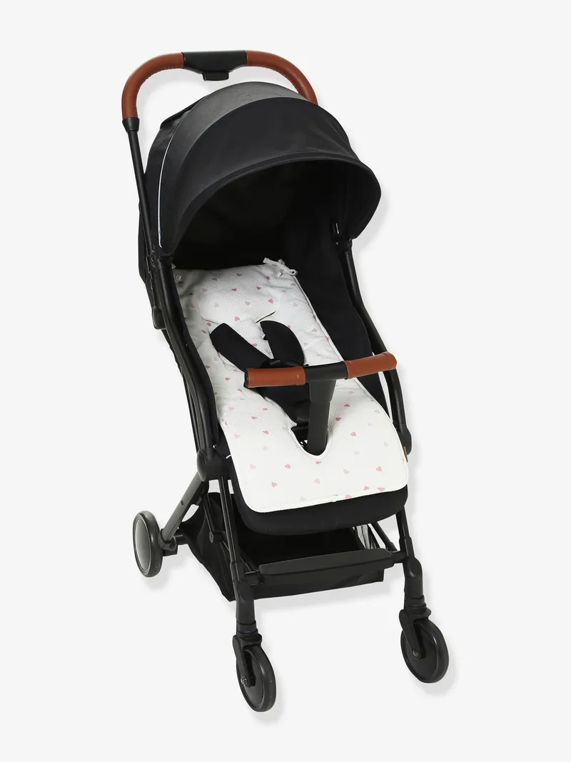 Vertbaudet Buggy-Sitzauflage, Mehrfarbig bedruckt/herzen, – Produktbild 2 von 3