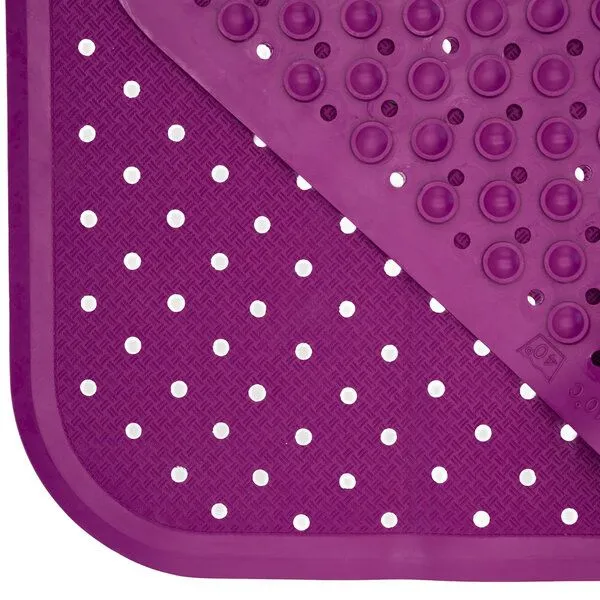 Fair Zone Fair Zone Badematte 76x34 cm - Wanneneinlage, Purple, – Produktbild 4 von 4