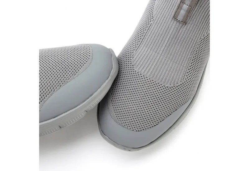 John Devin John Devin Slipper, Freizeitschuh, Textilschuhe, Stoffschuhe, Turnschuh Sneaker Slip-On-Sneaker mit ultraleichter Sohle Unisex VEGAN, Blau|grau, – Produktbild 5 von 5