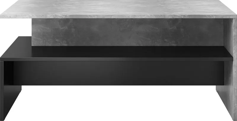 OTTO home Couchtisch Baros, 100 x 60 cm, Schwarz|silberfarben, – Produktbild 4 von 5