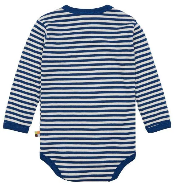 loud + proud loud + proud Babys & Kinder Wickelbody langarm, GOTS-zertifiziert, Ultramarine (blau), – Produktbild 1 von 2