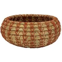 El Puente El Puente Korb "Schmetterling" | Fair Trade & Handmade aus Bangladesch, Orange, – Produktbild 1 von 1